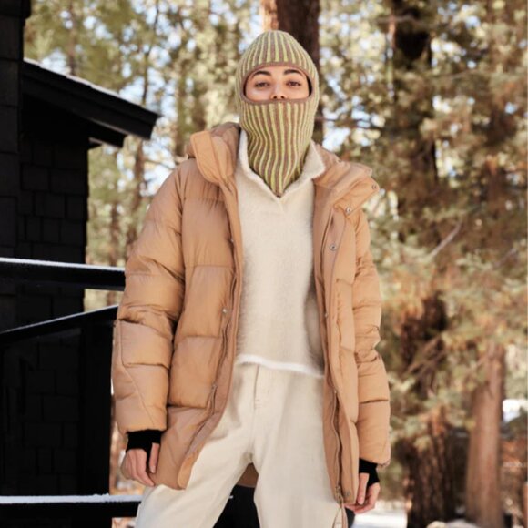 Halfdays Tan Puffer Jacket - Picture 1 of 15